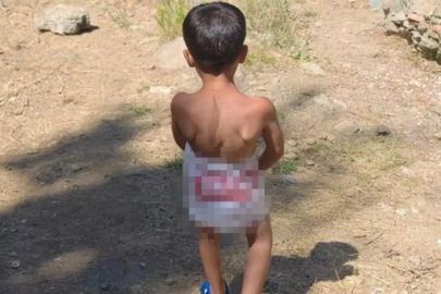 Günün karesi! Mayo bulamadı, suya böyle girdi