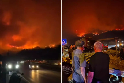 Alevlerin önüne geçilemiyor! Karabük-Ankara kara yolu, trafiğe kapatıldı