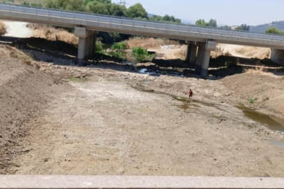 Bursa'da kuraklık dereleri vurdu! Koca dere akmaz oldu...