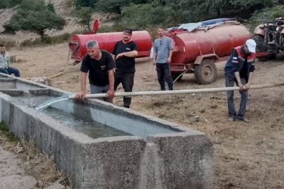 Bursa'da su kaynakları tükendi! Vatandaşlar traktörle taşıyor