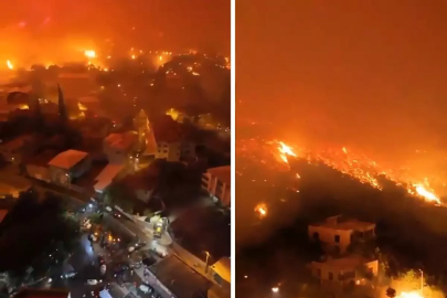 Bursa'da yangın Karahıdır Mahallesi'ne ulaştı! Vatandaşlar alevlerin arasında kaldı