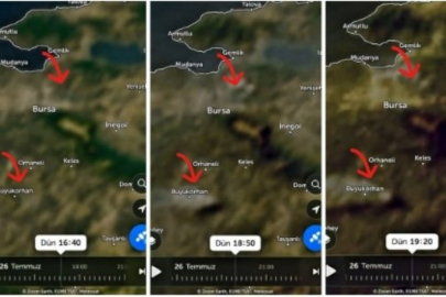 Bursa yangınında uydu detayı! Sosyal medya Gürsu ve Kestel'i konuşuyor