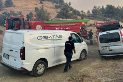 Gemlik Belediyesi, Bursa'daki orman yangınına karşı seferber oldu