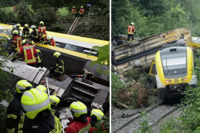 Yolcu treni raydan çıktı! Çok sayıda ölü ve yaralı var