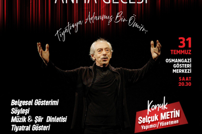 Osmangazi Belediyesi’nden usta tiyatrocu Genco Erkal’a vefa