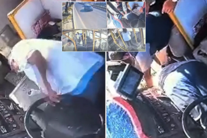Otobüs şoförü seyir halindeyken öldü!