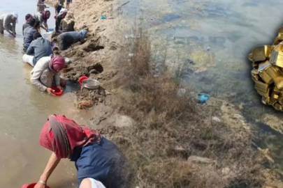 Bir efsanenin peşine sürüklendiler! Nehirde altın aradılar...