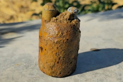 Manisa’da zeytin bahçesinde top mermisi bulundu