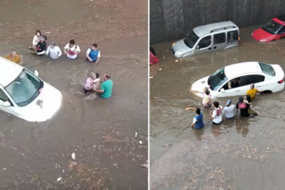 Sağanak yağış o ilimizde hayatı felç etti: Onlarca vatandaş mahsur kaldı!