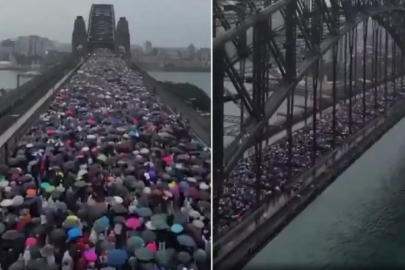 90 bin kişi dev köprüyü kapattı!