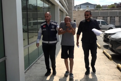 Samsun'da hırsızlık için el feneriyle girdiği inşaatta, suçüstü yakalandı