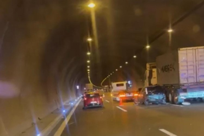 Orhangazi tünelinde trafik kazası!