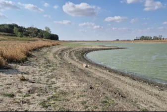 Tekirdağ'da gölette kuraklık alarmı