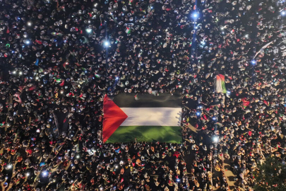 Beyazıt'tan Ayasofya'ya Gazze yürüyüşü