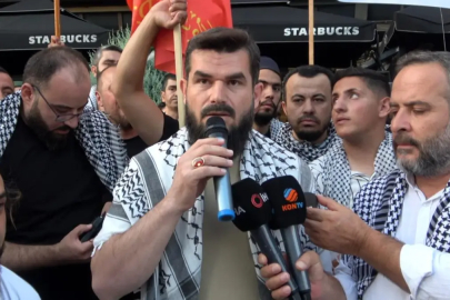 Konya'da İsrail protestosu