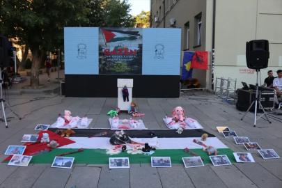Priştine'de Gazze İçin Büyük Protesto