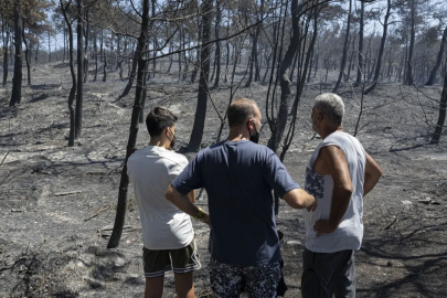 Çanakkale'de orman yangınında alevler içinde kaldılar: Site sakinleri korku dolu anları anlattı