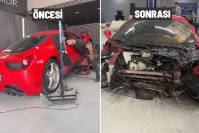 17 milyonluk Ferrari ile test sürüşüne çıkan ustanın hayatı karardı!
