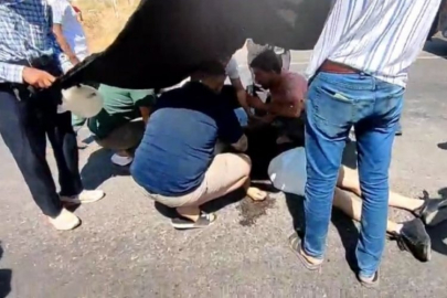 Kasko için Tesla aracın fotoğrafını çekerken tır çarptı