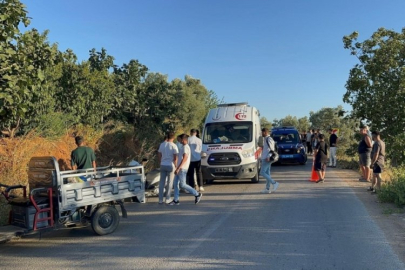 Bursa'da kontrolden çıkan traktör tarlaya devrildi! Sürücüsü kurtarılamadı...