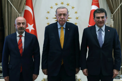 Cumhurbaşkanı Erdoğan, Zekai Aksakallı ve Murat Yalçıntaş'ı kabul etti