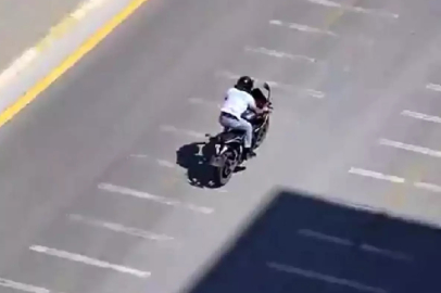 Denizli'de Plakasız ve Abartı Egzozlu Motosiklete Cezai İşlem