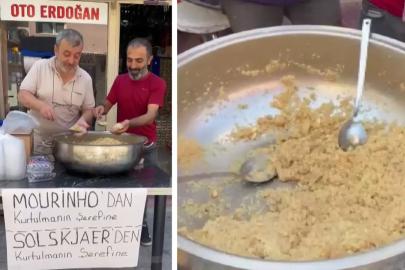 Taraftarlar, Mourinho ve Solskjaer'in gidişi için helva kavurdular