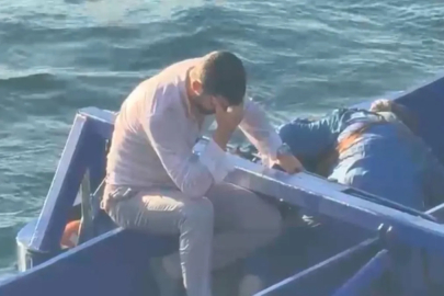 İstanbul'da Galata Köprüsü'nden düşen kadını vatandaş kurtardı