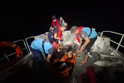 Fethiye'de teknede yaralanan vatandaşa tıbbi tahliye