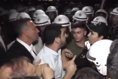 CHP'liler polislerin üzerine yürüdü!