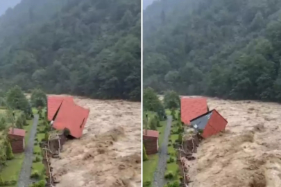Görüntü selin vurduğu ilimizden! Doğanın gücü hatayı affetmedi...