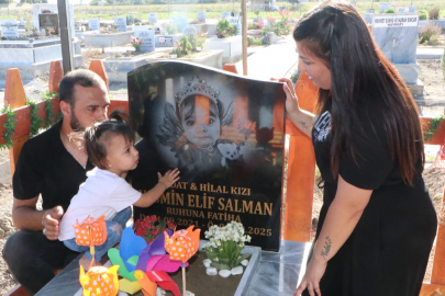 Adana'da ölümünde ihmal iddiası olan Yasmin Elif’in kabrinde ‘son doğum günü’