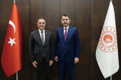 Bakan Kurum, İBB Başkanvekili Aslan'ı kabul etti