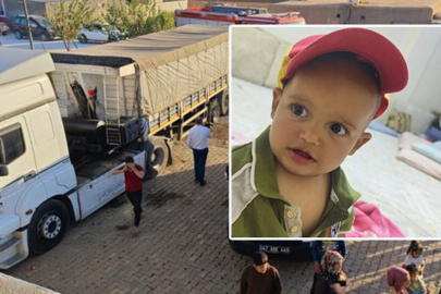 Babası TIR'ın direksiyonundaydı... Kahreden manevra!