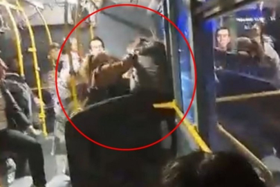 Bursa'da otobüste koltuk krizi! Birbirlerine vurdular...