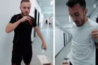 Yok böyle şaka! Samsunsporlu oyuncular kutuyu açtıkları anda hayatının şokunu yaşadılar