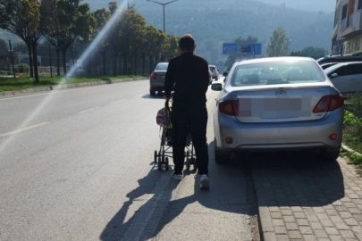 Bursa'da kaldırım işgali tehlikeye davetiye çıkarıyor!