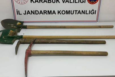 Karabük'te izinsiz kazı yapan 3 kişi suçüstü yakalandı
