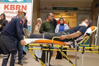 Bursa'da feci kaza! Çekme halatından kopan demir yüzüne saplandı...