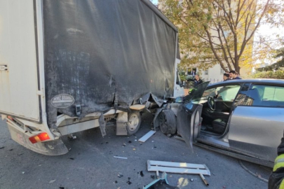 Otomobilini hızını denerken perte çıkardı
