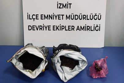 Polisin şüphe üzerine durdurduğu şahısların üzerinden uyuşturucu çıktı