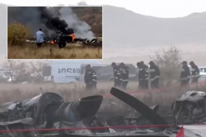 20 askerimizin şehit düştüğü uçağın enkazından ilk görüntü