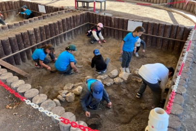 Öğrenciler, Arkeopark'ta arkeolojiyi tanıyor