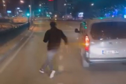 Bursa'da trafikte baltalı saldırgan paniği!