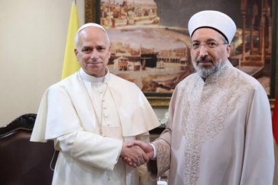 Vatikan Devlet Başkanı Papa 14. Leo Diyanet İşleri Başkanı Arpaguş'u ziyaret etti
