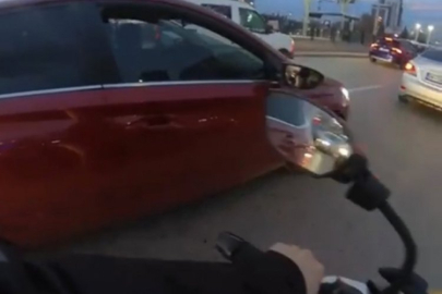 Bursa'da yol verme kavgası! 'Beni sıkıştırdı'