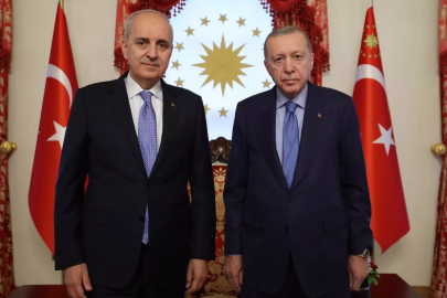 Cumhurbaşkanı Erdoğan, TBMM Başkanı Kurtulmuş'u kabul etti