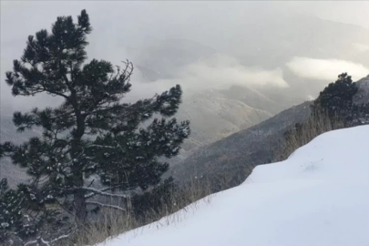 Balıkesir'de Kazdağları'na mevsimin ilk karı düştü
