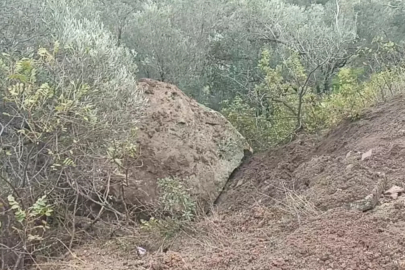 Çanakkale'de Sağanak Yağış Heyelana Neden Oldu