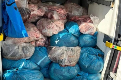 Tekirdağ'da 2 ton sakatat ele geçirildi